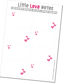 Free Printable Love Notes - Blank - By Wink Design 